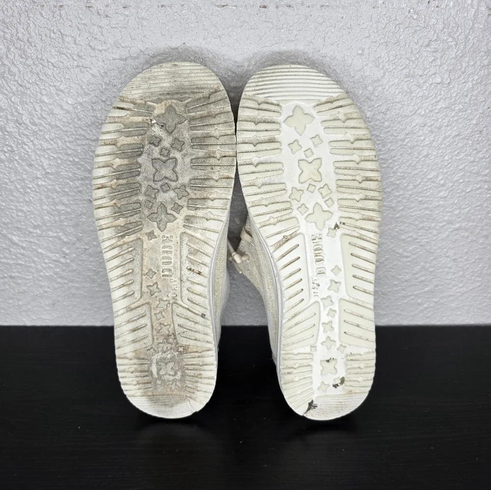 Hey Dude Wendy Sparkling Gold Women's Canvas Lightweight Shoes Loafers Size 8 - Picture 14 of 14